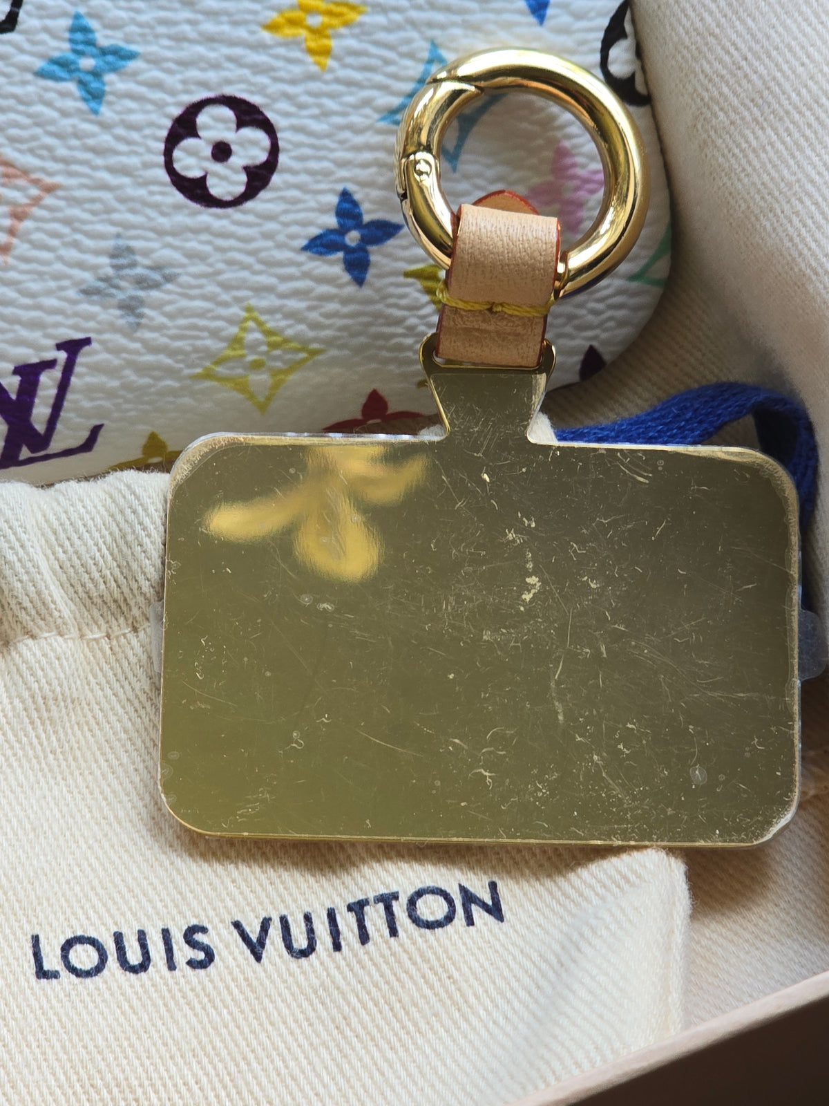 Louis Vuitton x Takashi Murakami Monogram Multicolore Phone Holder and Key Pouch