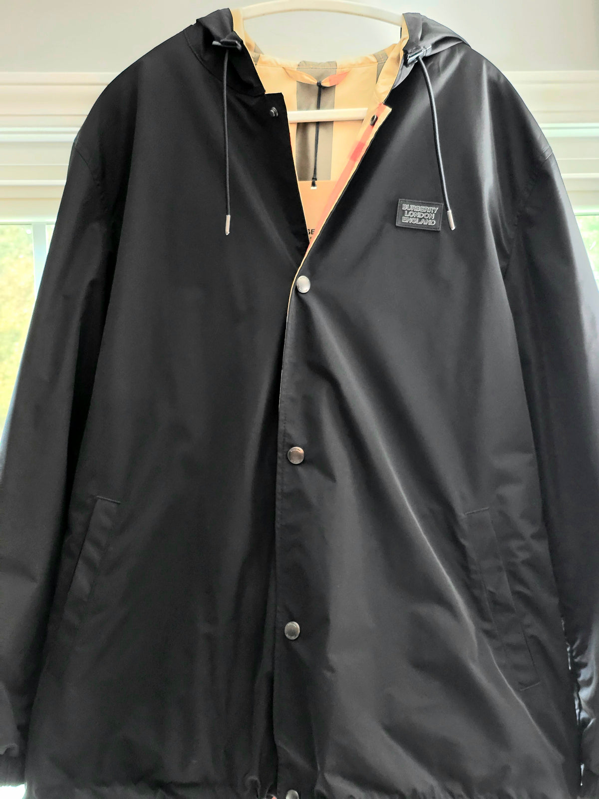 Burberry Nylon Reversible Check Men's XL Jacket