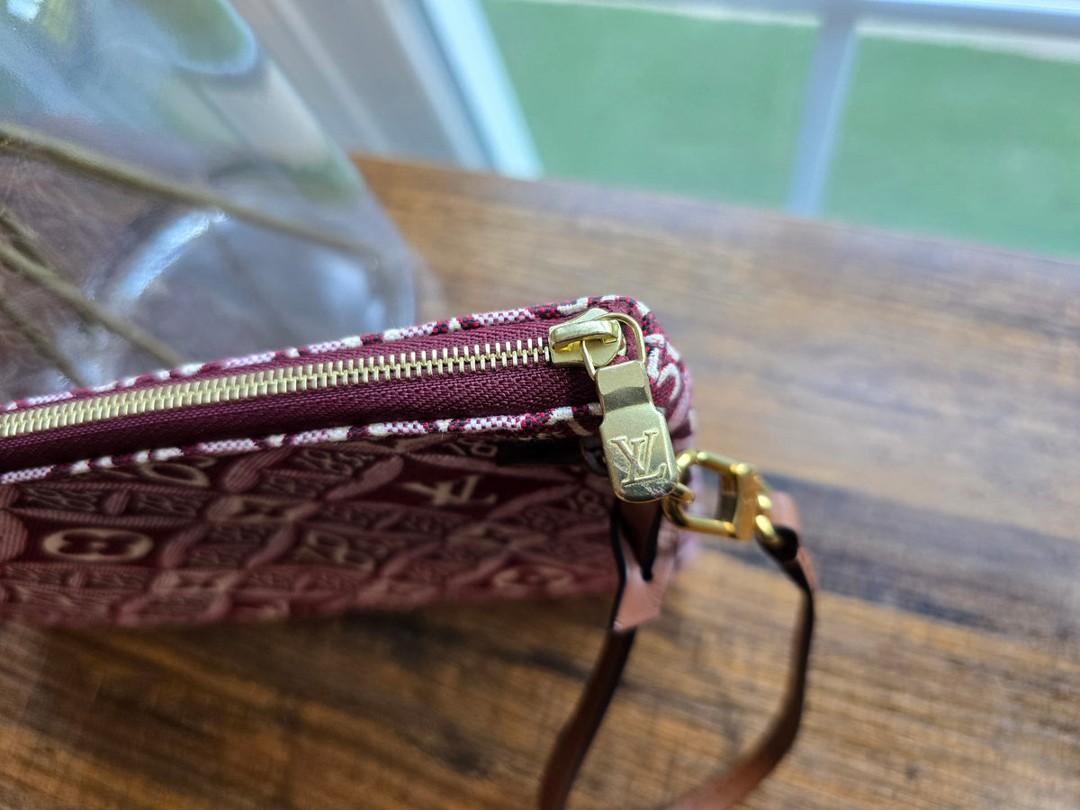Louis Vuitton Jacquard Since 1854 Neverfull Pochette with Wristlet Strap