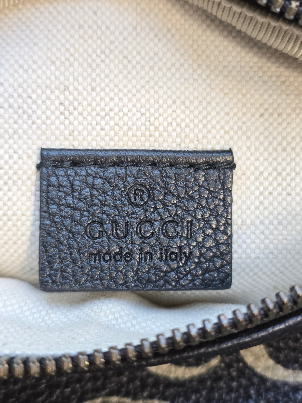 Gucci Logo Leather Bum Bag