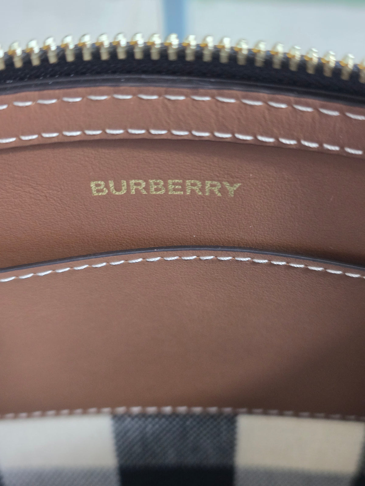 Burberry House Check Peyton Wristlet Pouch
