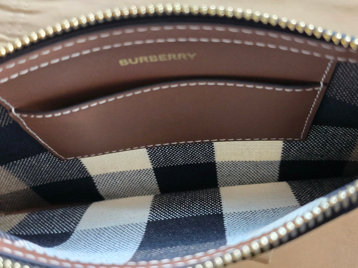 Burberry House Check Peyton Wristlet Pouch