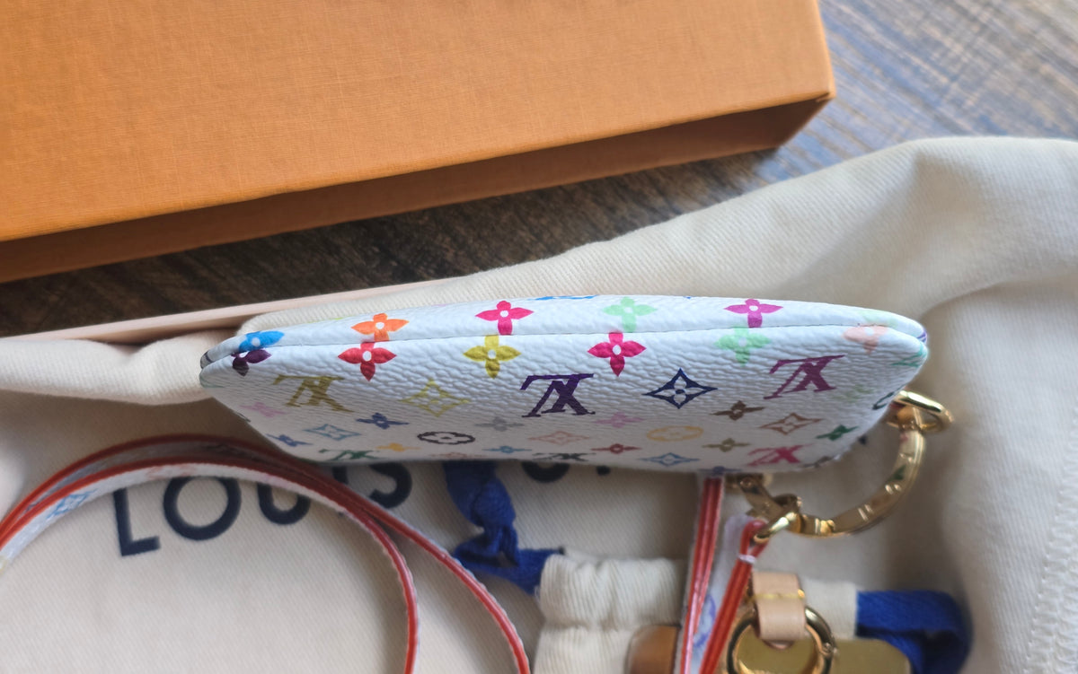 Louis Vuitton x Takashi Murakami Monogram Multicolore Phone Holder and Key Pouch