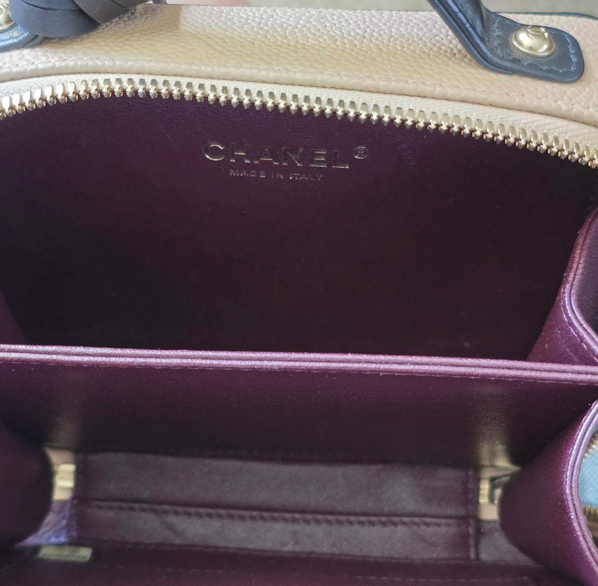 Chanel Caviar Quilted Small CC Filigree Vanity Case