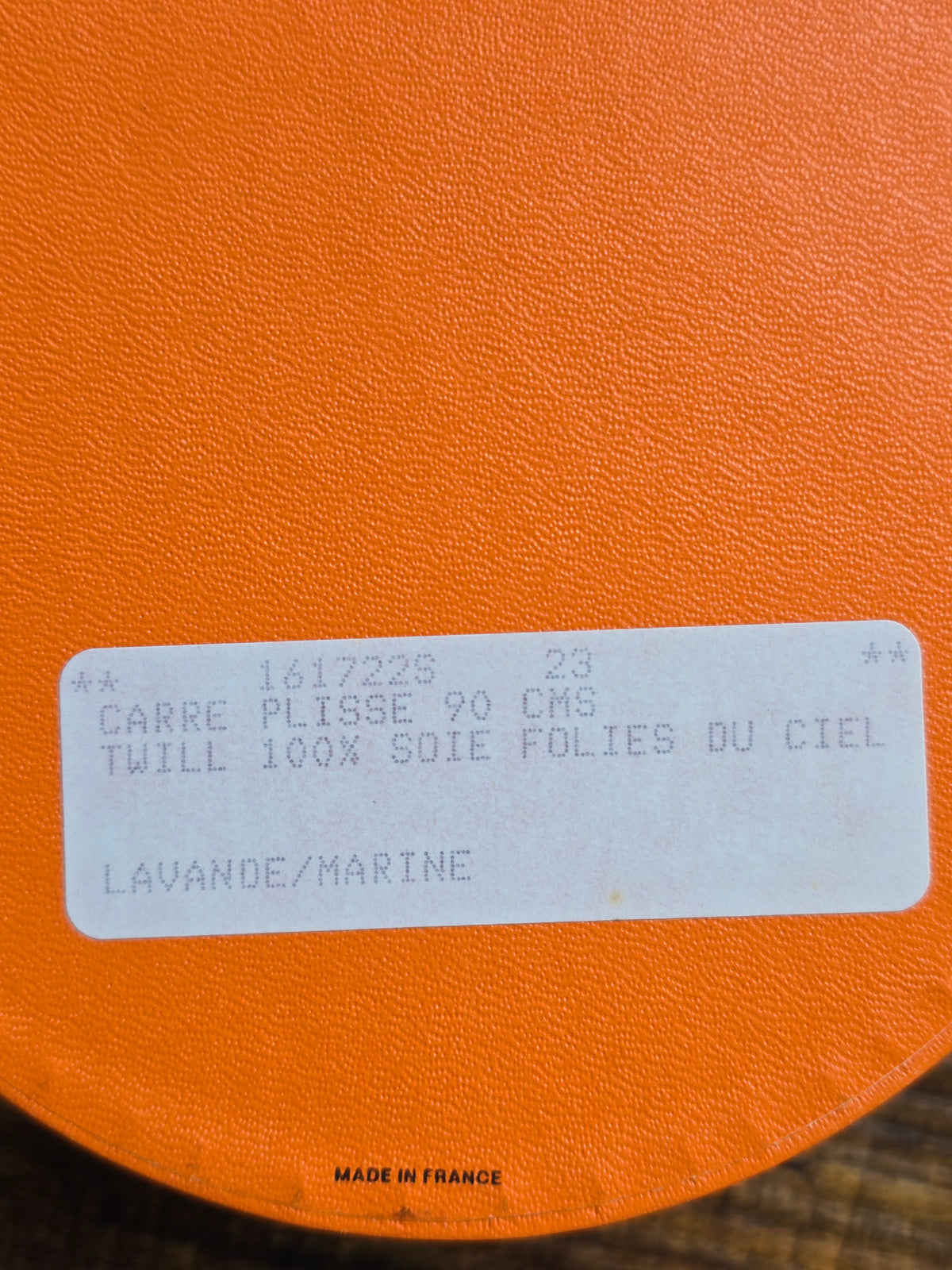 Hermès "Les Folies du Ciel" Carré Plissé 90 Pleated Silk Scarf