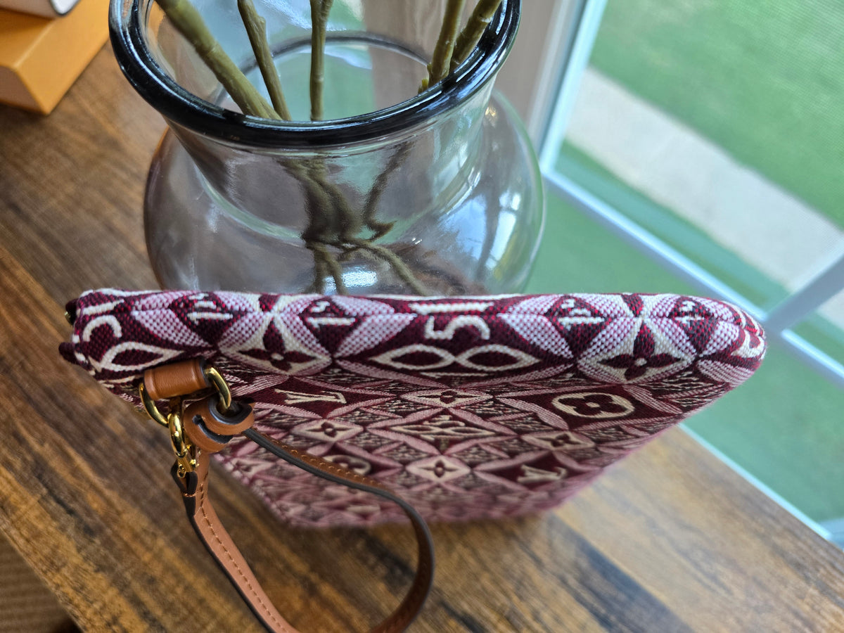 Louis Vuitton Jacquard Since 1854 Neverfull Pochette with Wristlet Strap