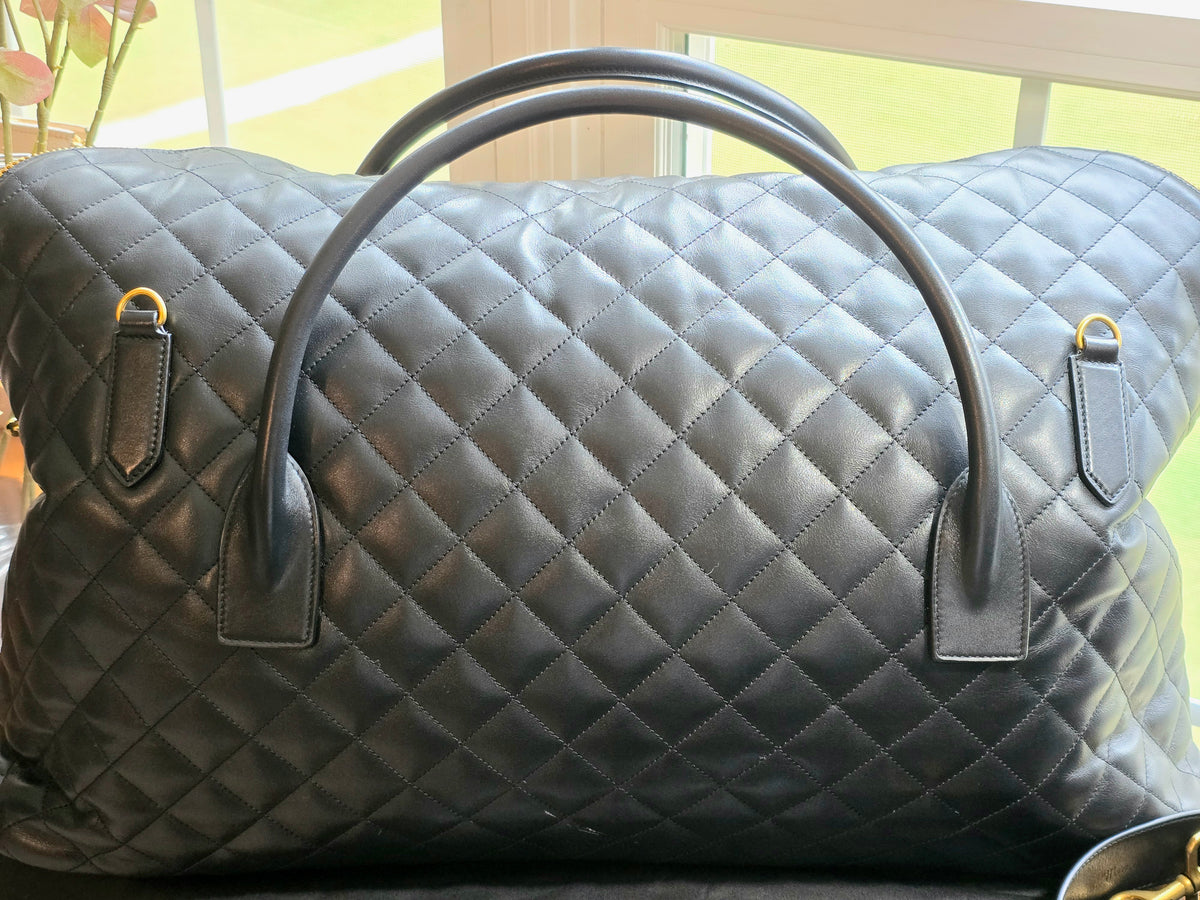 Saint Laurent Quilted Calfskin Giant Travel Bag