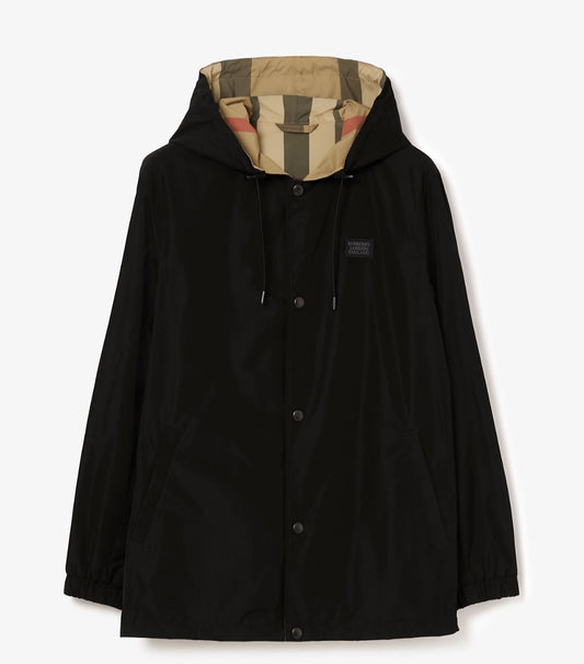 Burberry Nylon Reversible Check Men's XL Jacket