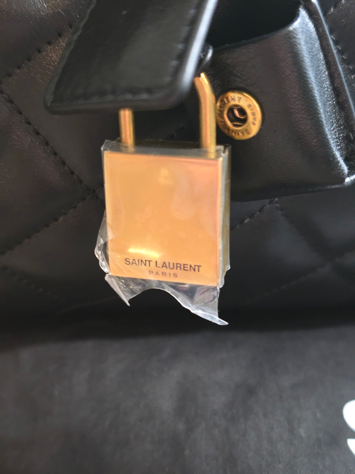 Saint Laurent Quilted Calfskin Giant Travel Bag